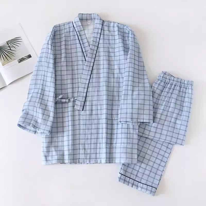 Jinbei Homme Fluide Bleu Clair