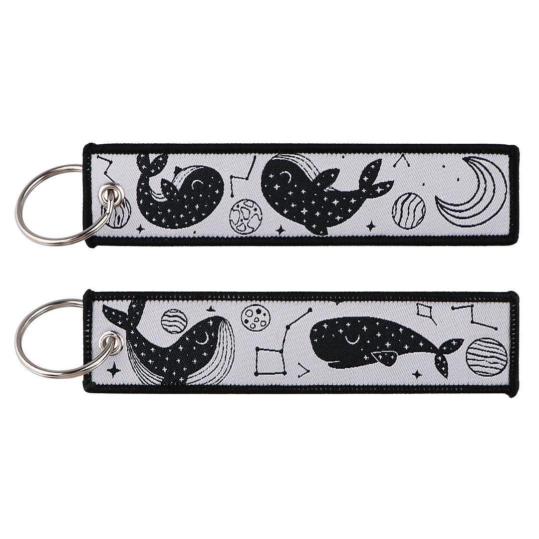 Porte-clef Japonais de Chance noir et blanc