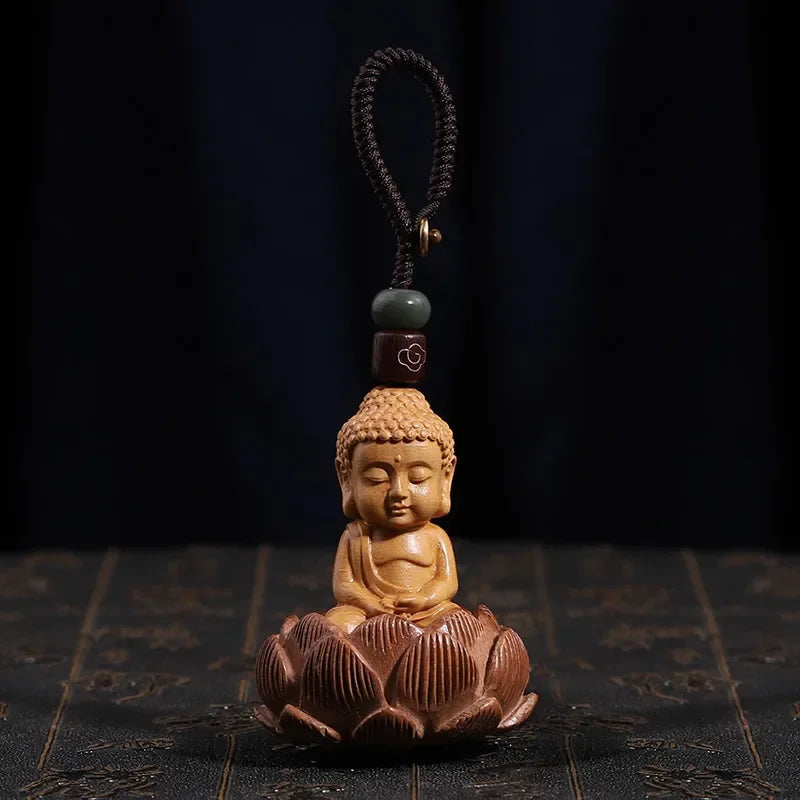 Porte-clés Japonais Bouddha Noir