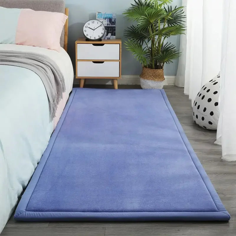 Tapis Japonais Long bleu