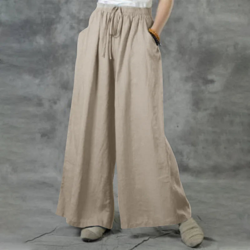 Pantalon Décontractée pour Femme beige