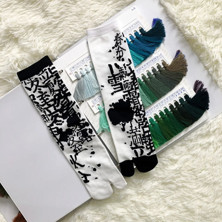 Chaussettes Japonaises Kanji