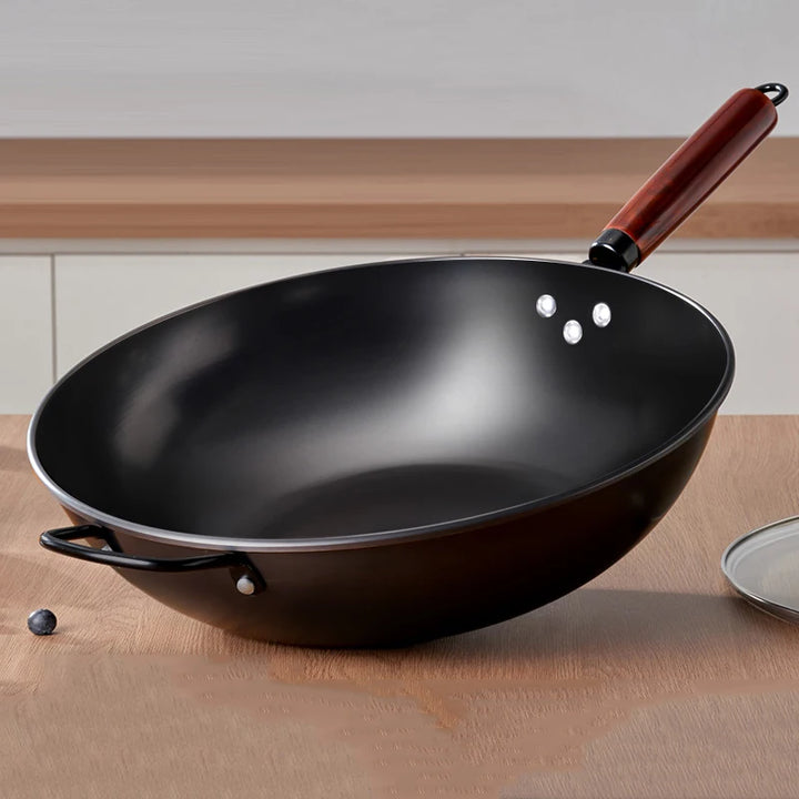 Poele wok japonais noir 