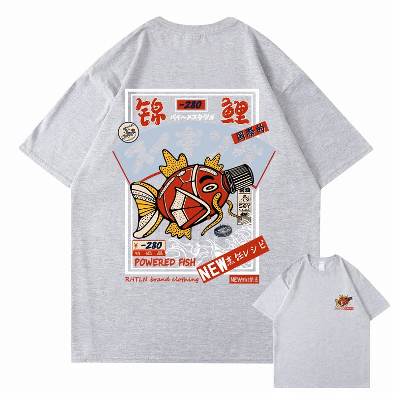 T-shirt japonais Koi streetwear