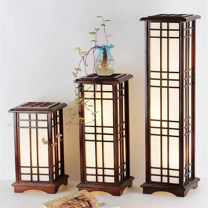 Lampe Japonaise en Bois Luminaire