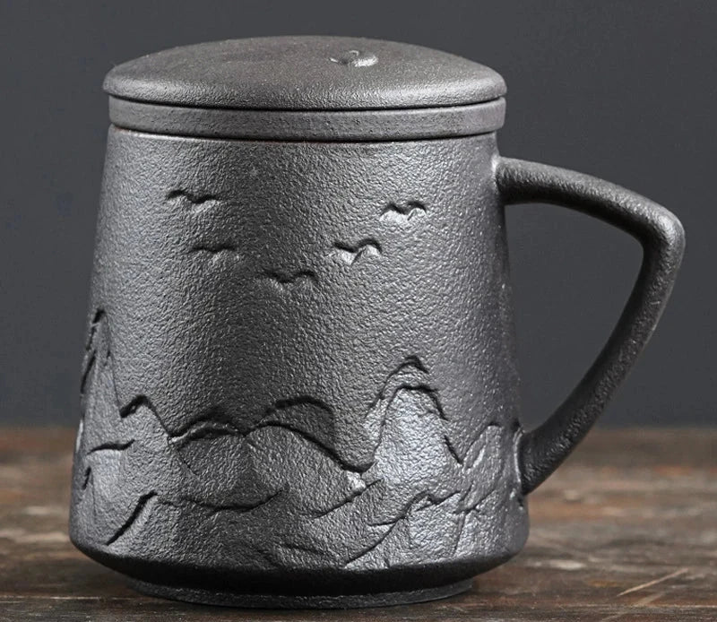 Japanese retro ceramic mug