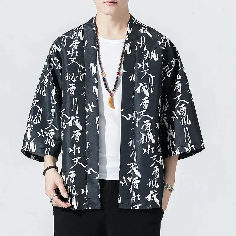 Veste Kimono Homme Kanji