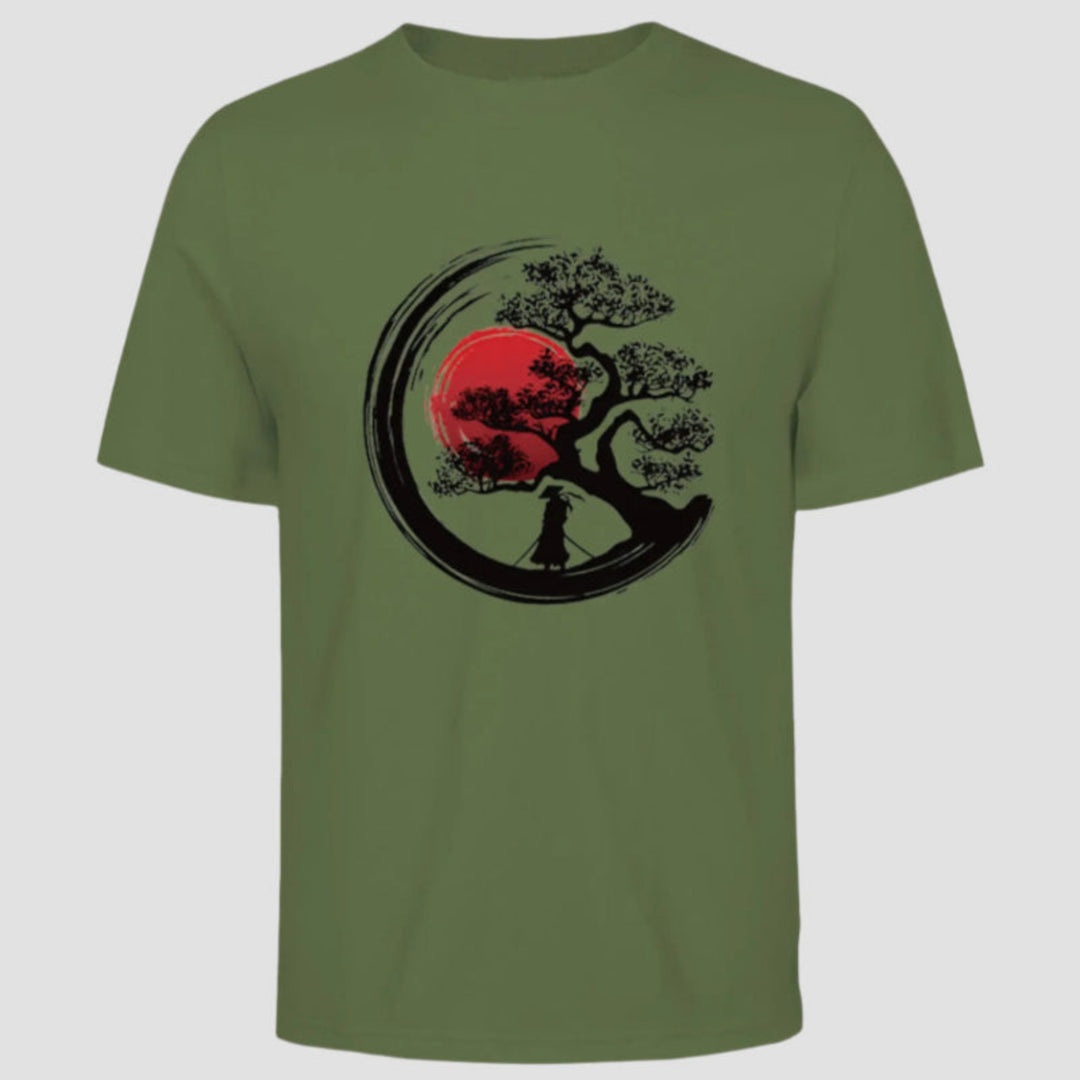 T-shirt Japonais d’Eté VErt Foncé