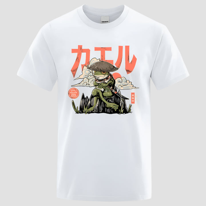 T-shirt Japonais Confortable Blanc