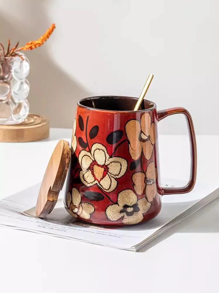Mug Japonais Fleuri