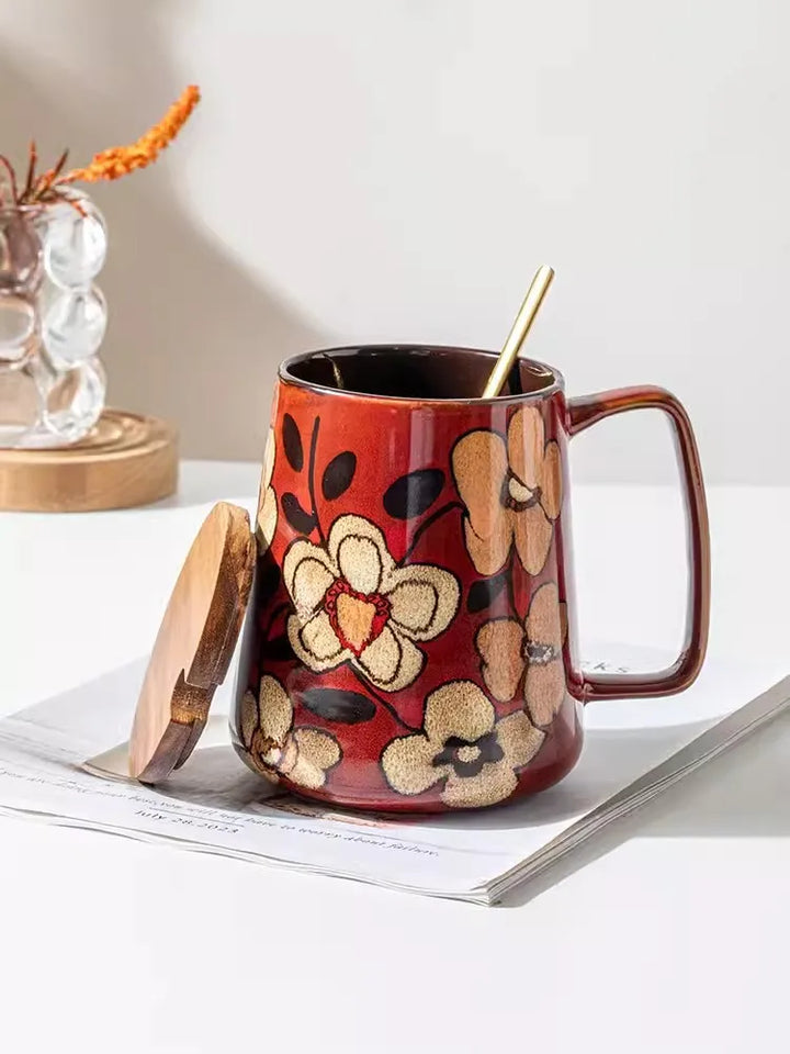 Mug Japonais Fleuri