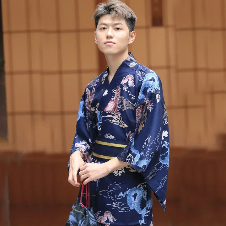 Kimono Homme Imprimé Traditionnel