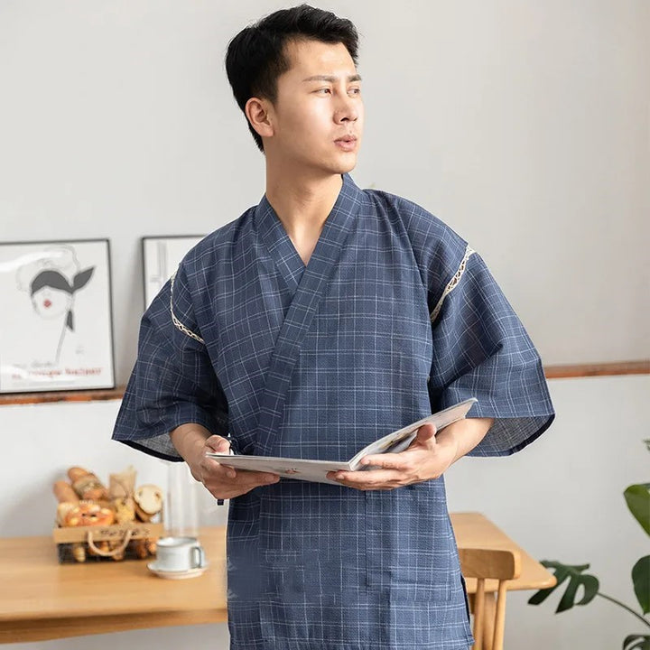 Pyjama Jinbei Japonais Homme Traditionnel