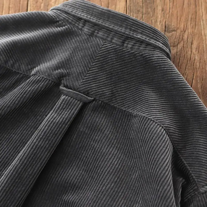 Chemise Japonaise Rétro en velours côtelé