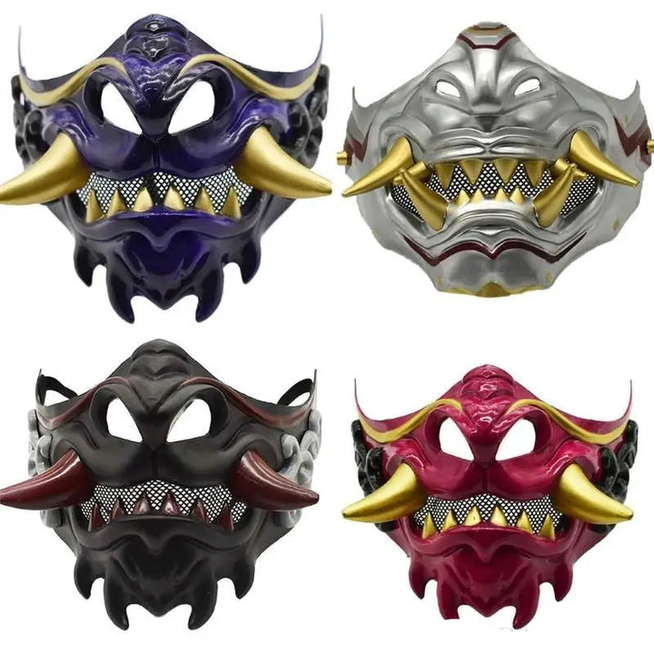 Demi-masque Japonais Diable pour festival