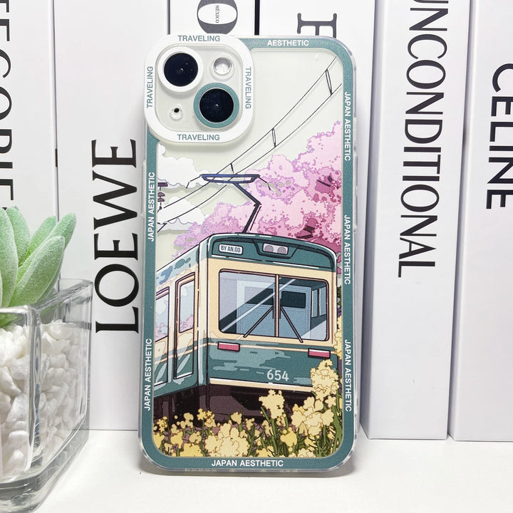 Coque Japonaise Motif Train