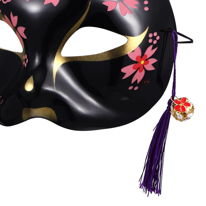 Masque Japonais Chat Noir Sakura japonais