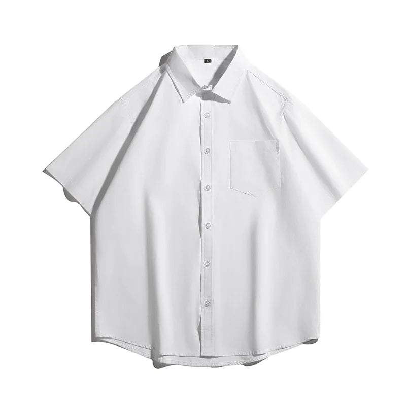 Chemise Japonaise Ample d’Été Blanche