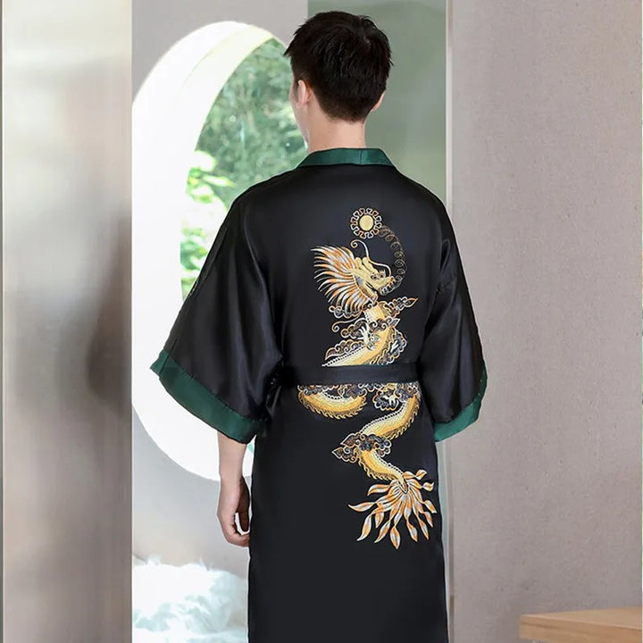 Kimono en Soie Homme Réversible