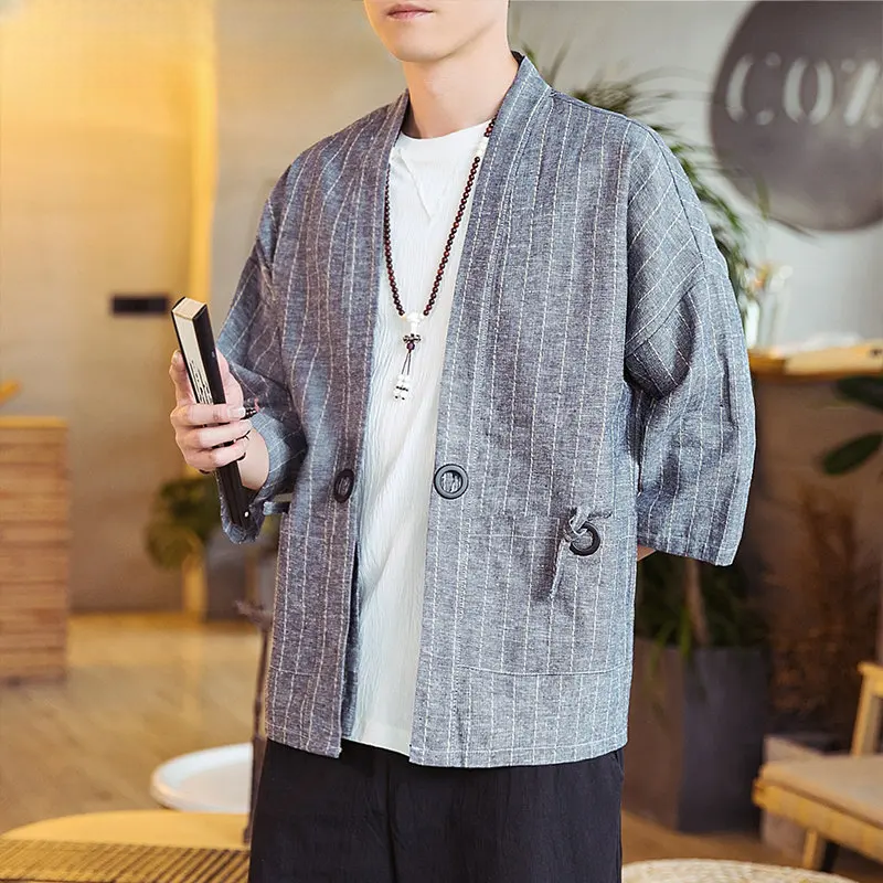 Veste Kimono Homme Courte Japonaise