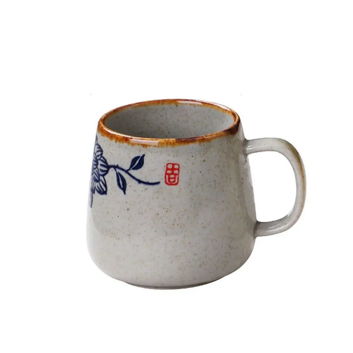 Mug Japonais Épuré À Fleurs