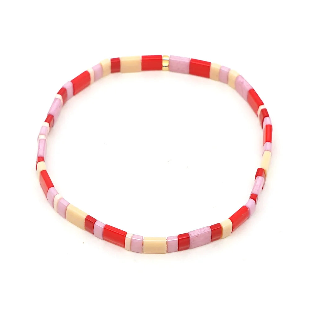 Bracelet Miyuki Tila Multicolore