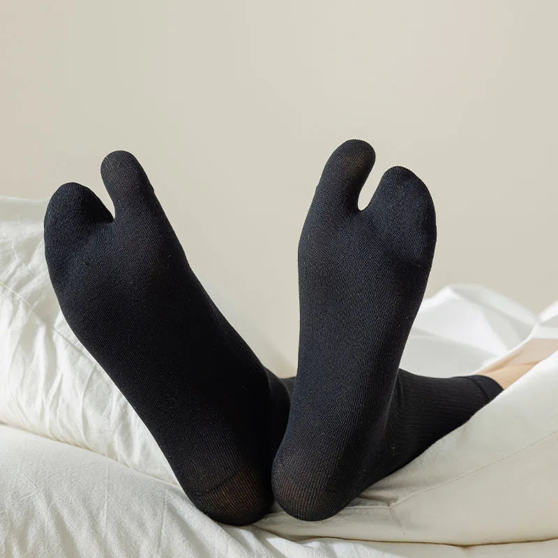 Chaussettes Japonaises Tabi Confortable Noir