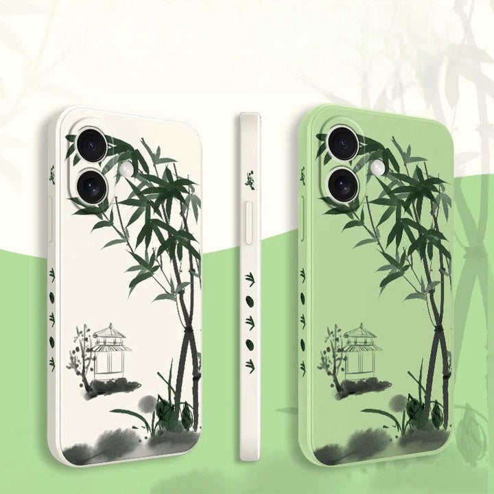 Coque de téléphone japonaise iPhone zen bambou