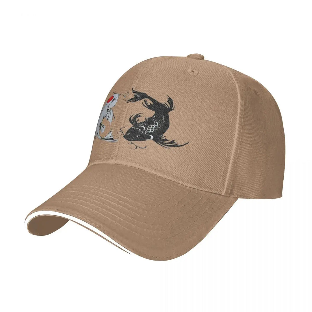 Casquette Japonaise Carpe Koi Khaki