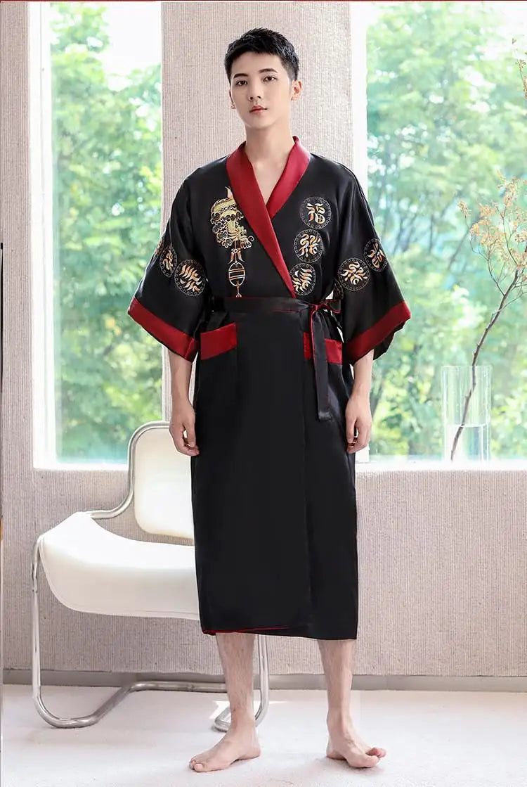 Kimono en Soie Homme Doux