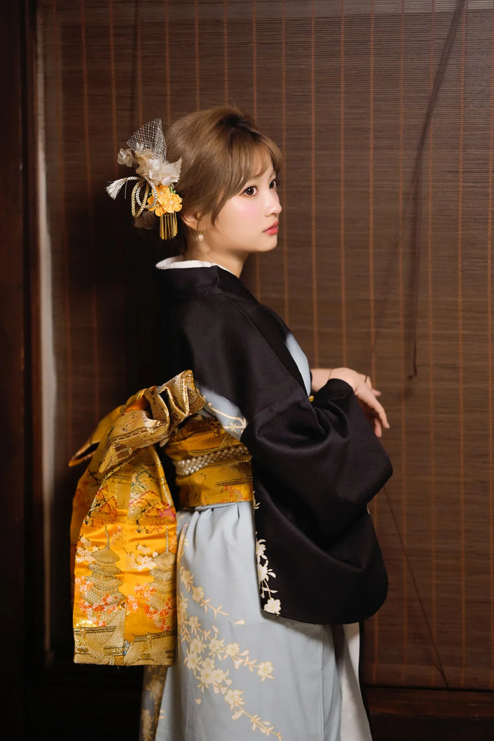 Kimono Japonais Femme Traditionnel Long