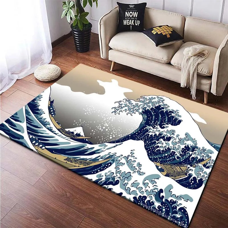 Tapis Salon Style Japonais Zen