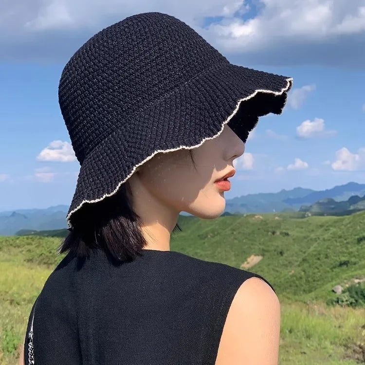 Chapeau soleil japonais femme noir