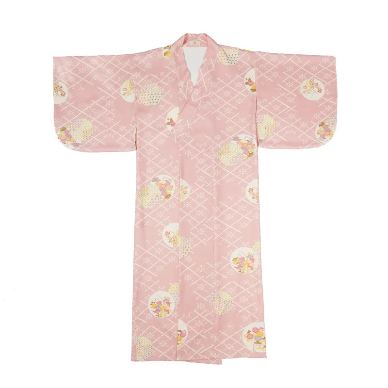 Kimono Original Japonais Rose motifs japonais