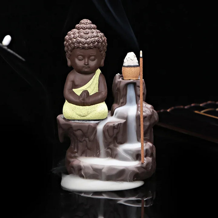 Fontaine à Encens Bouddha Jaune