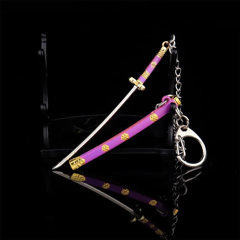 Porte-clés Japonais Katana Violet