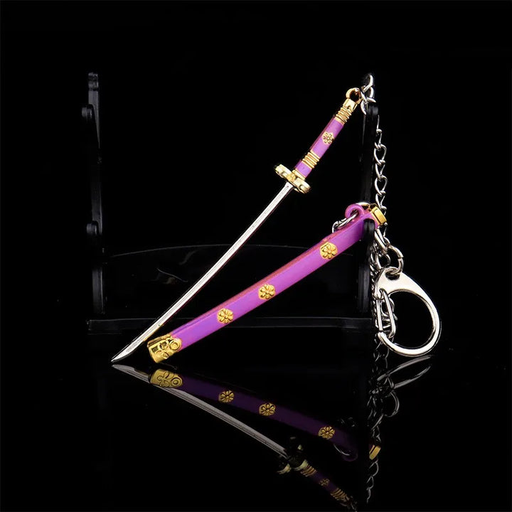 Porte-clés Japonais Katana Violet