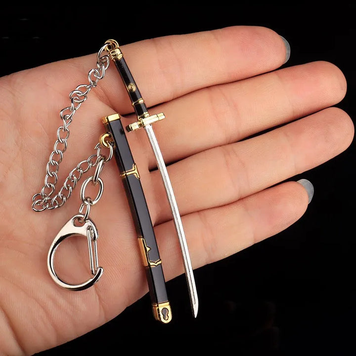 Porte-clés Japonais Katana Noir