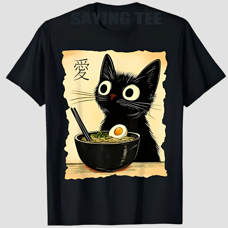 T-shirt Japonais Fun Noir