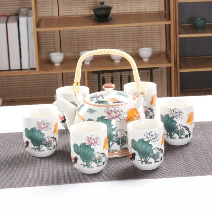 Ensemble théière et tasse japonaise