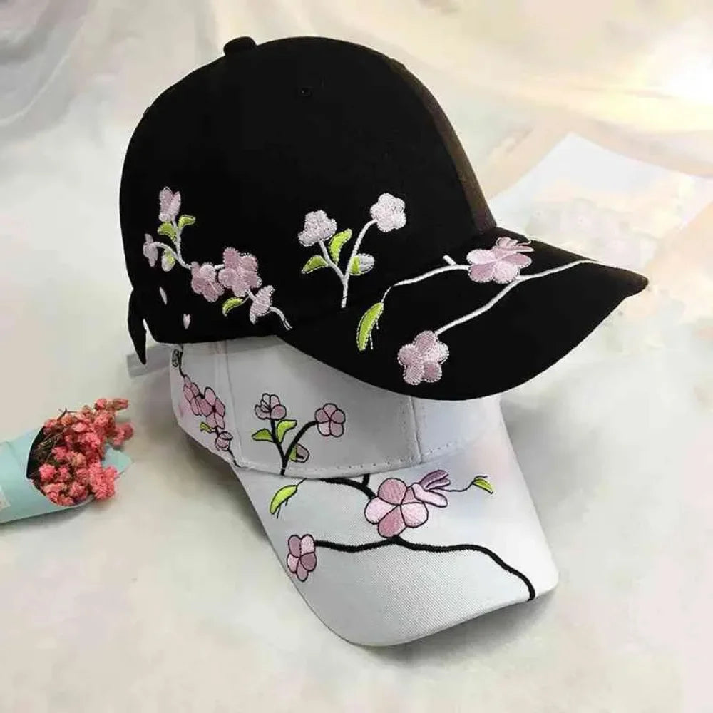 Casquette Japonaise À Motifs Fleurs
