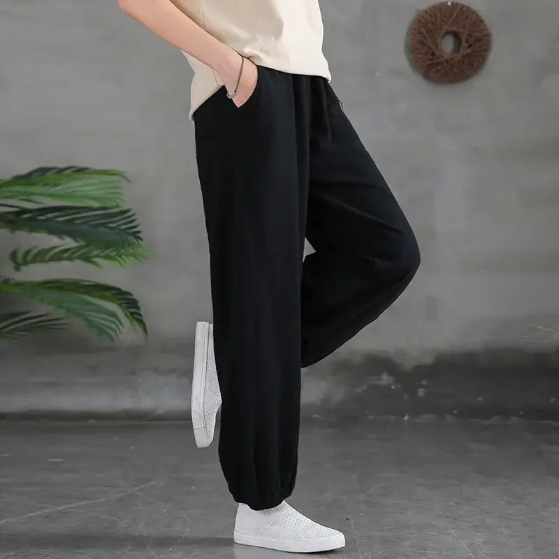 Pantalon Sarouel Vintage Femme