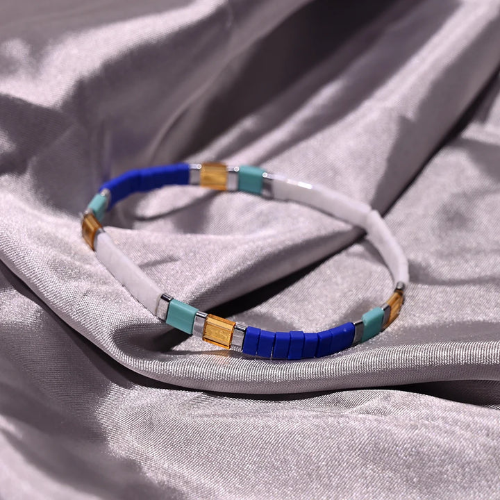 Bracelet Miyuki Tendance Femme bleu