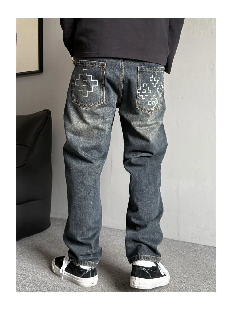 Jean Hip Hop Japonais Patchwork