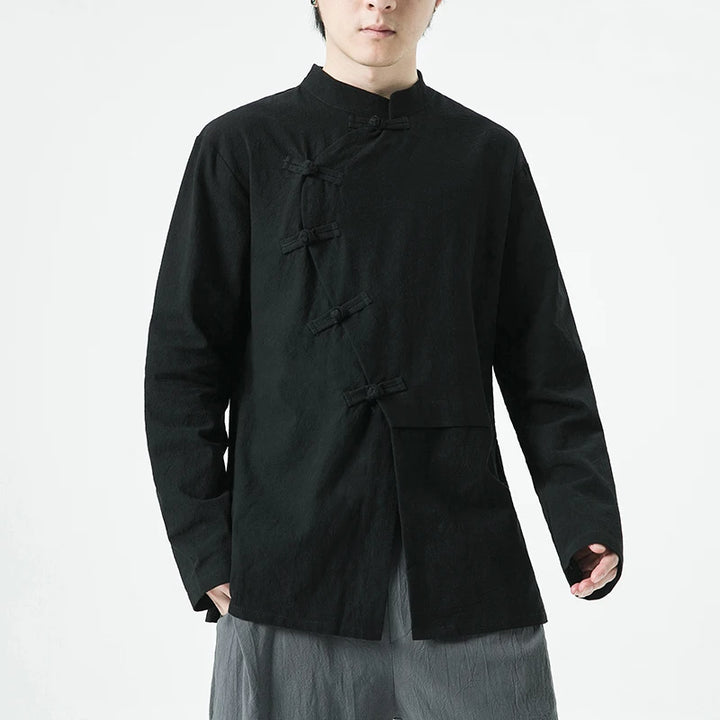 Veste Kimono Homme Hanfu Noir