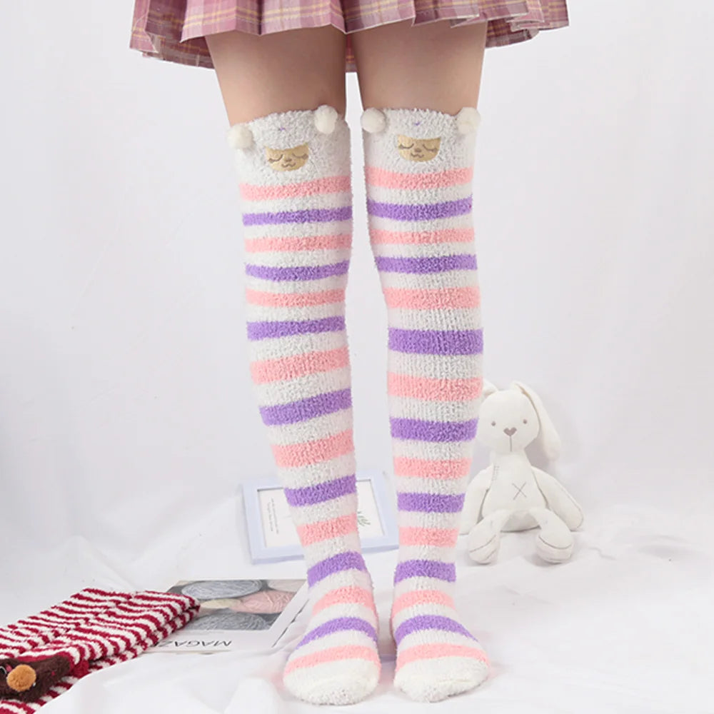 Chaussettes Hautes Kawaii épaisses