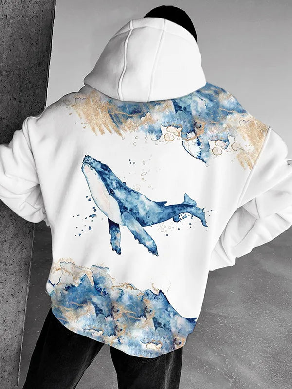 Sweat Japonais Baleine 