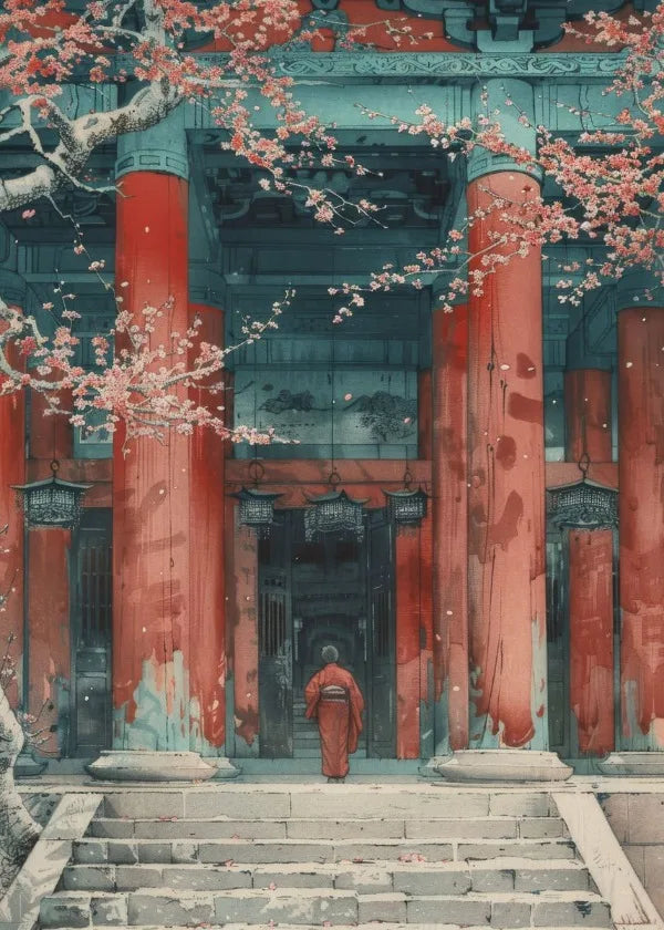 Tableau Japonais sur Toile temple