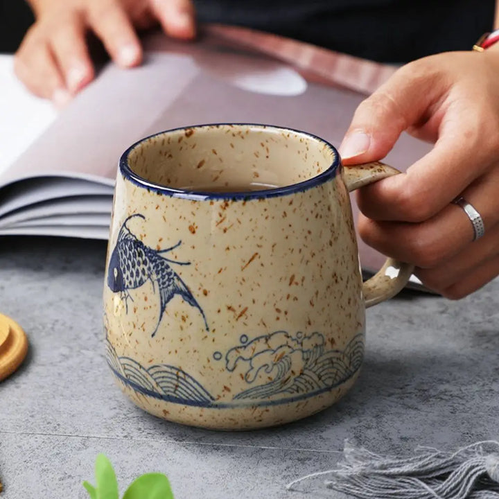 Mug Japonais Vagues Vintage