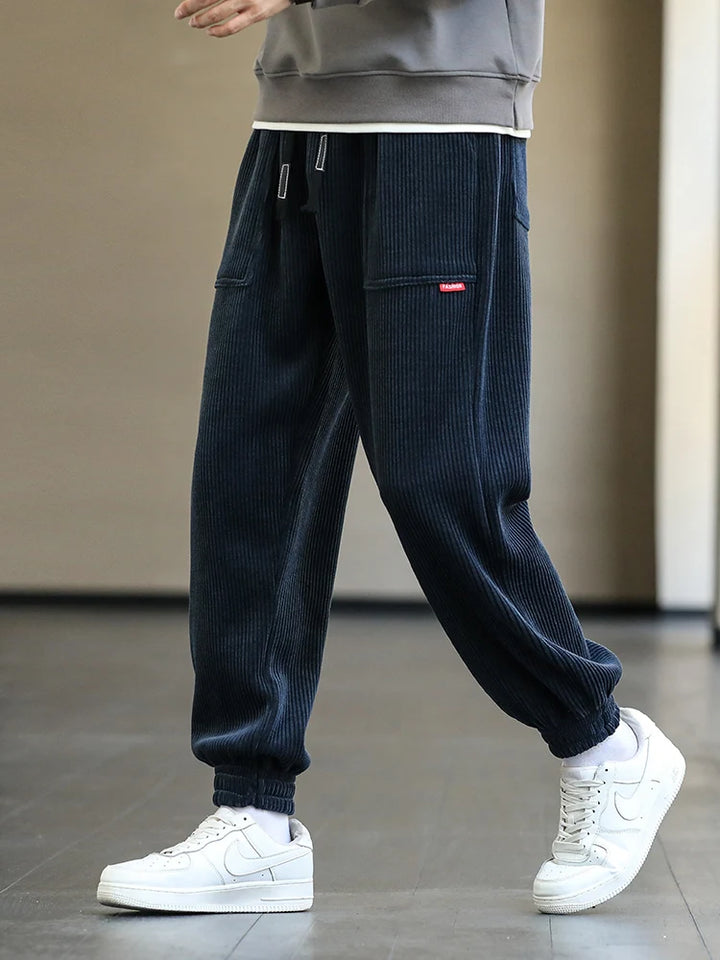 Pantalon Streetwear en Velours Côtelé tendance